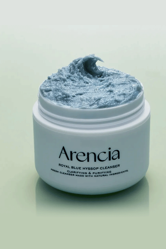 Arencia Fresh Blue Hyssop Rice Mochi Cleanser