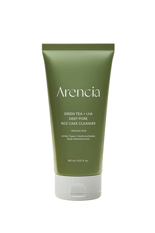 Arencia Green Tea LHA Deep Pore Rice Cake Cleanser