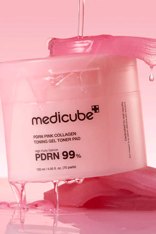 Medicube PDRN Pink Collagen Toning Gel Toner Pad