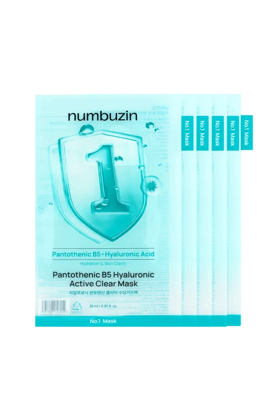 Numbuzin No.1 Pantothenic B5 Hyaluronic Active Clear Mask Sheet