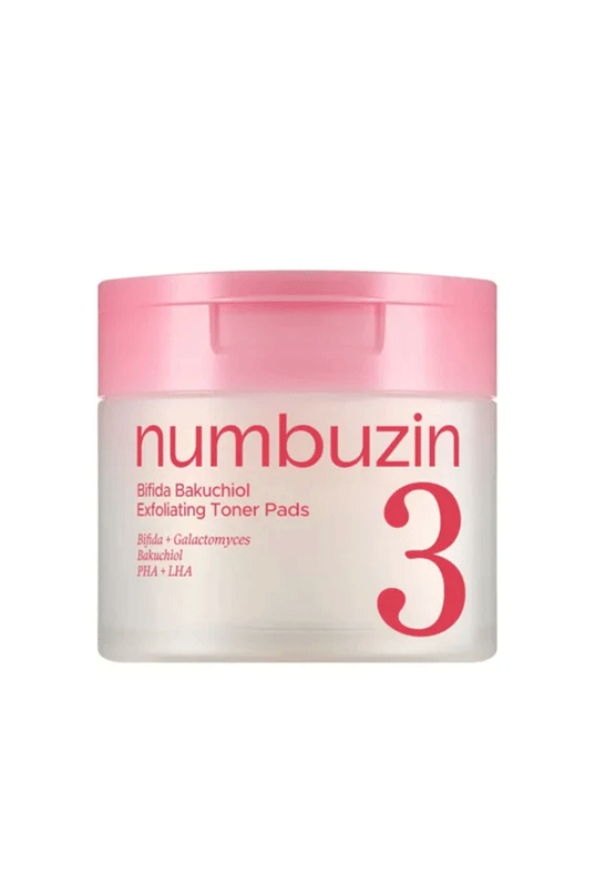 Numbuzin No.3 Bifida Bakuchiol Exfoliating Toner Pads