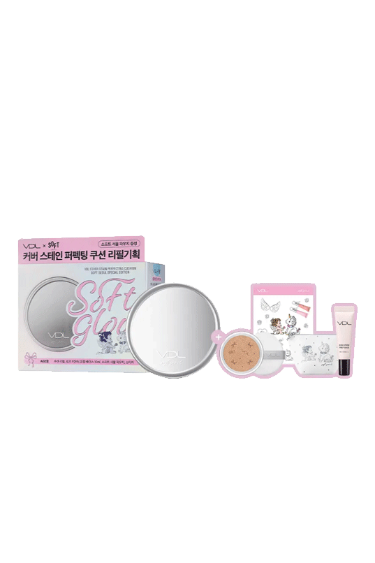 VDL Cover Stain Perfecting Cushion Refill Set (SOFT SEOUL EDITION)