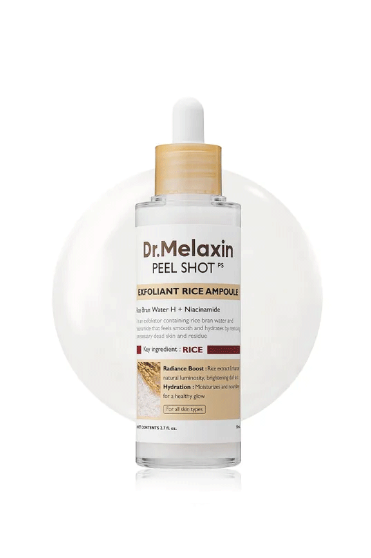 Dr. Melaxin Peel Shot Exfoliating White Rice Ampoule