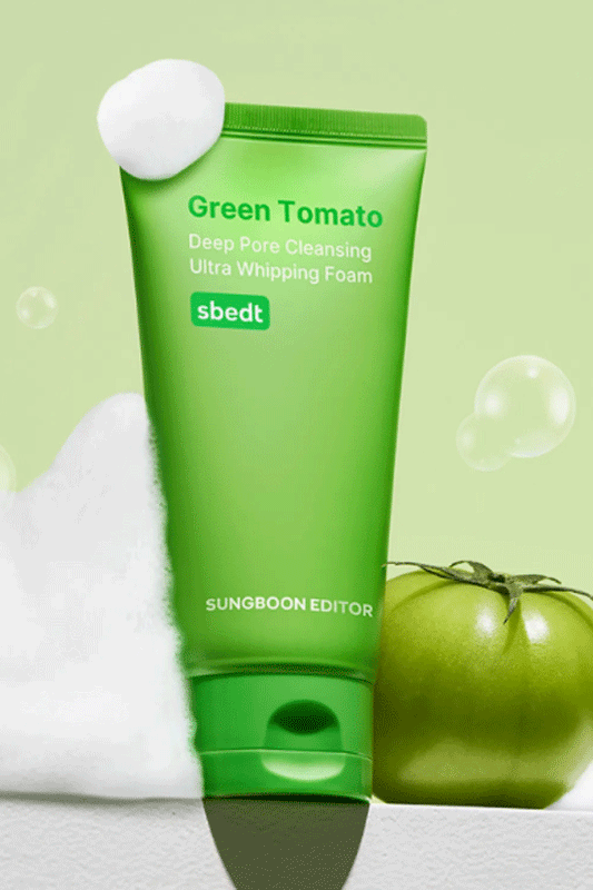 SUNGBOON EDITOR Green Tomato Deep Pore Cleansing Ultra Whipping Foam