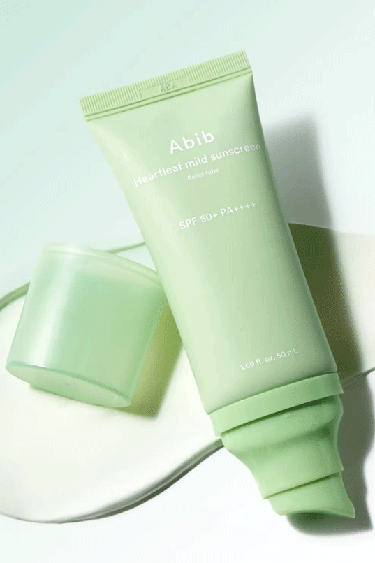 Abib Heartleaf Mild Sunscreen Relief Tube