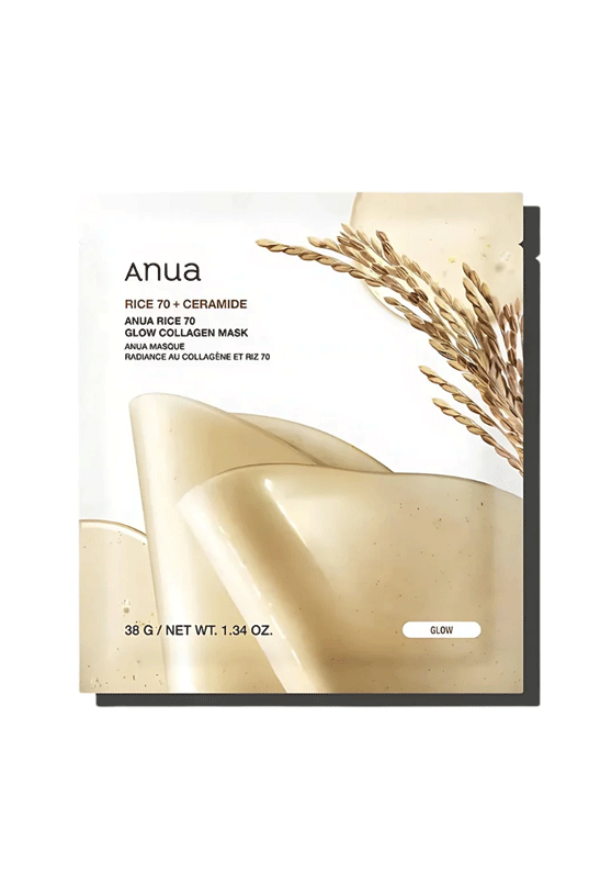 Anua Rice 70 Glow Collagen Mask