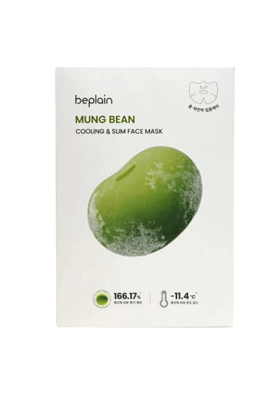 beplain Mung Bean Cooling & Slim Face Mask Sheet