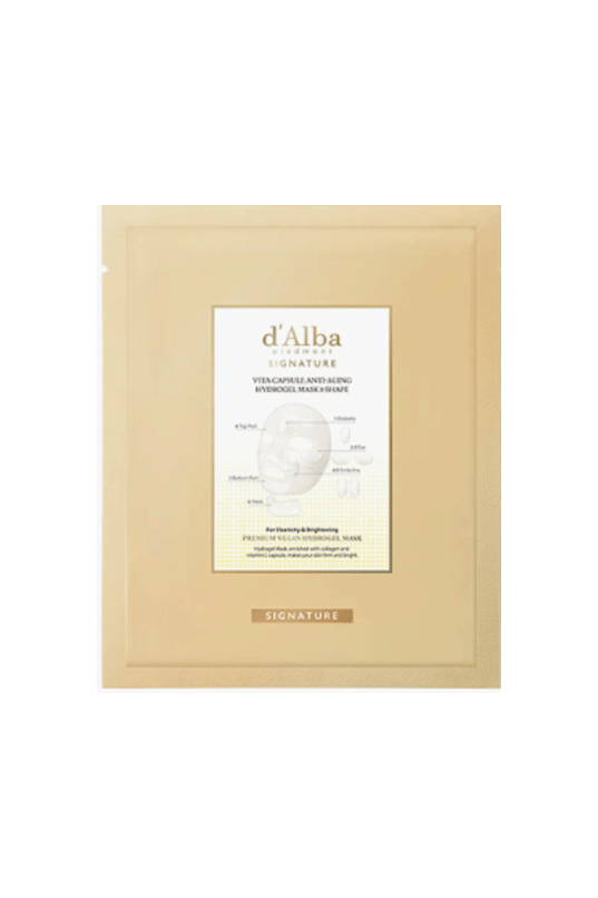 d'Alba Signature Vita Capsule Anti-Aging Hydrogel Mask 8 Shape