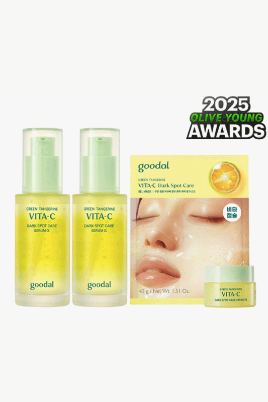 Goodal Green Tangerine Vita C Dark Spot Care Serum α (50ml+50ml) Set