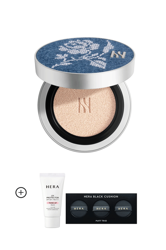 HERA x MARKGONG Cushion Case + Black Cushion Refill Set