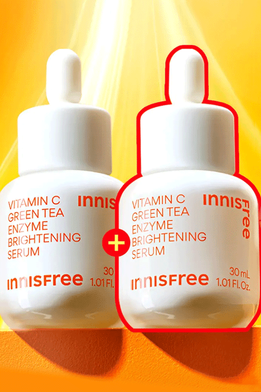 INNISFREE Vitamin C Green Tea Enzyme Brightening Serum (Double Pack)