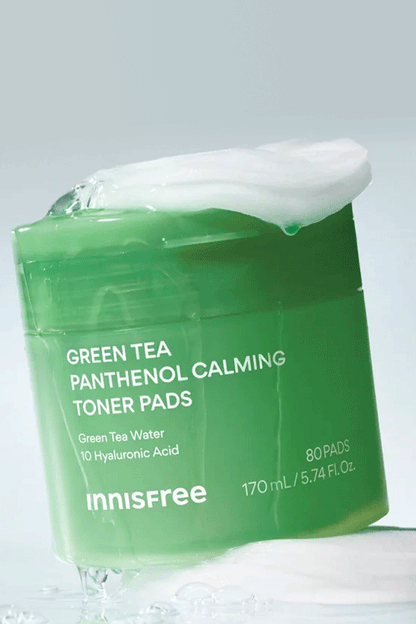 Innisfree Green Tea Panthenol Calming Toner Pads