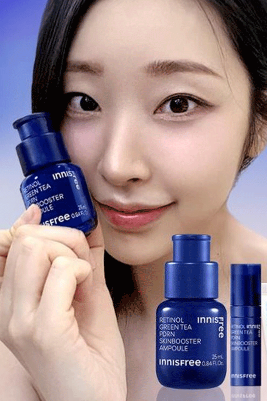 INNISFREE Retinol Green Tea PDRN Skin Booster Ampoule