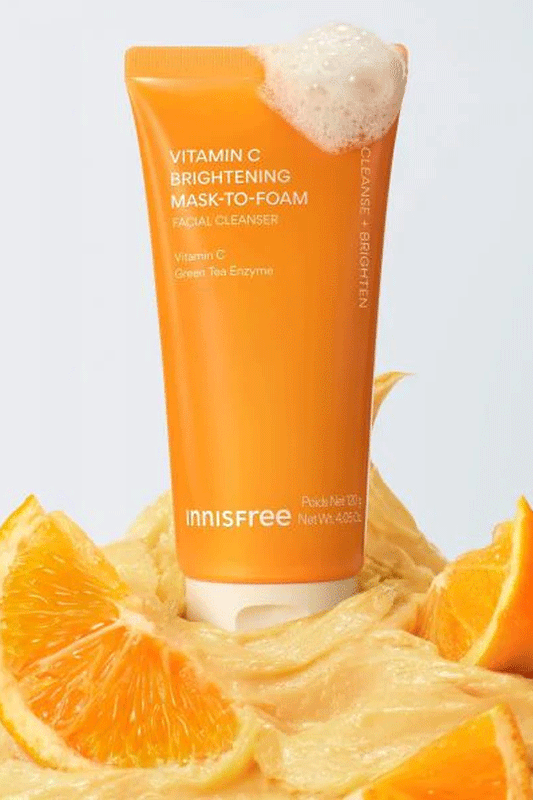 Innisfree Vitamin C Brightening Mask-To-Foam Facial Cleanser