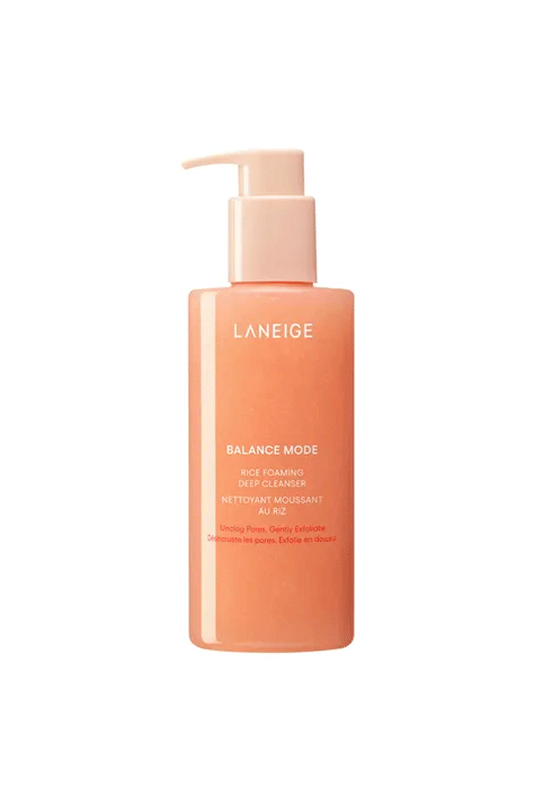 LANEIGE Balance Mode Rice Foaming Deep Cleanser