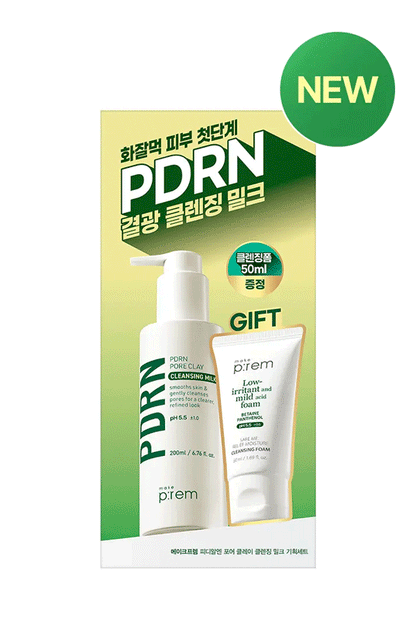 Makep:rem PDRN Pore Clay Cleansing Milk