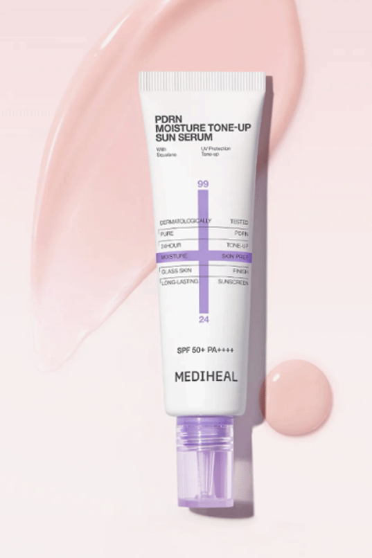 MEDIHEAL PDRN Moisture Sun Serum Smooth & Tone-Up (#Pink)