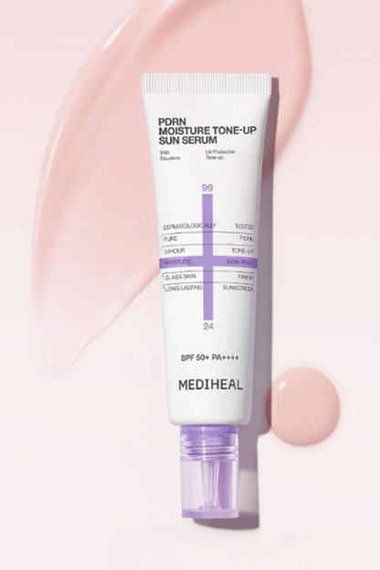 MEDIHEAL PDRN Moisture Sun Serum Smooth & Tone-Up (#Pink)