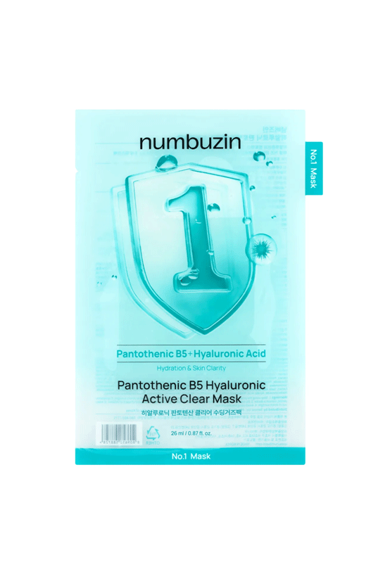 Numbuzin No.1 Pantothenic B5 Hyaluronic Active Clear Mask Sheet