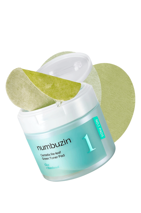 Numbuzin No.1 Centella Re-leaf Green Toner Pad