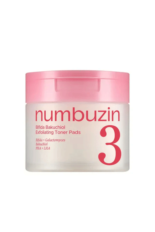 Numbuzin No.3 Bifida Bakuchiol Exfoliating Toner Pads
