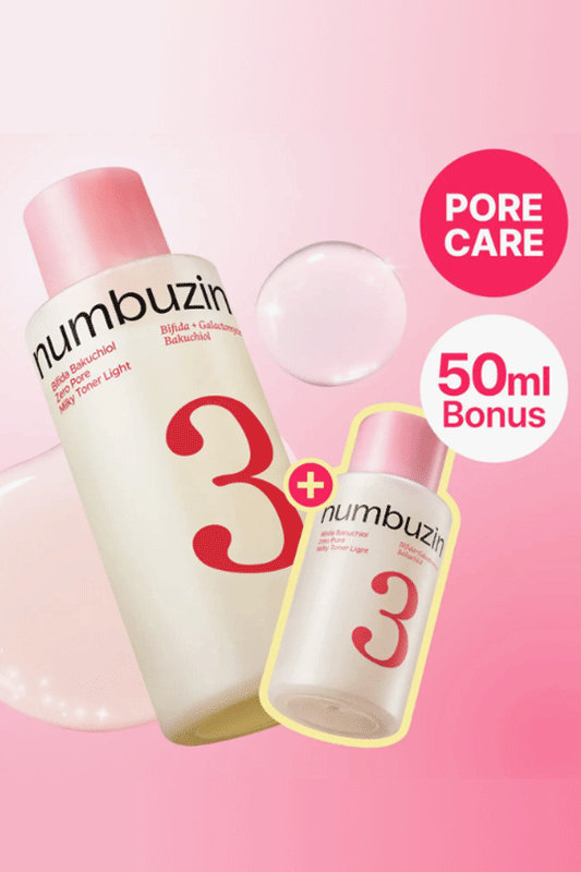 Numbuzin No.3 Bifida Bakuchiol Zero Pore Milky Toner Light