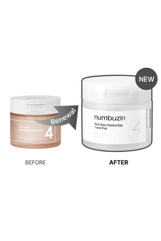 Numbuzin No.4 Pore Zero Peeled Egg Toner Pad