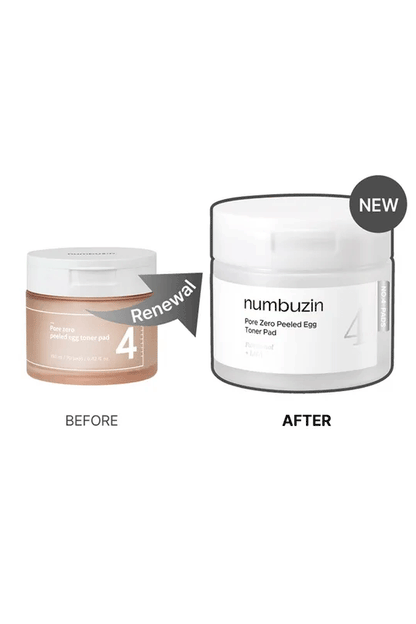 Numbuzin No.4 Pore Zero Peeled Egg Toner Pad