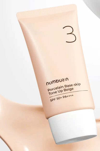 Numbuzin No.3 Porcelain Base-skip Tone Up Beige