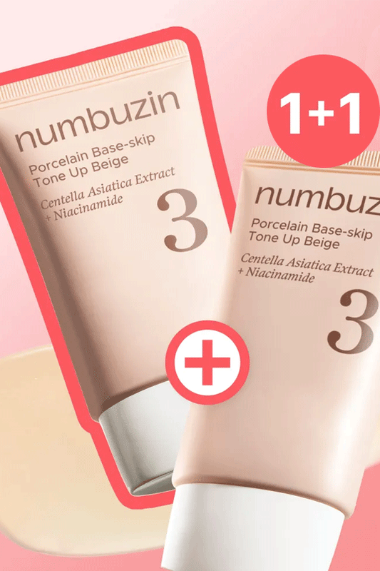 Numbuzin No.3 Porcelain Base-skip Tone Up Beige