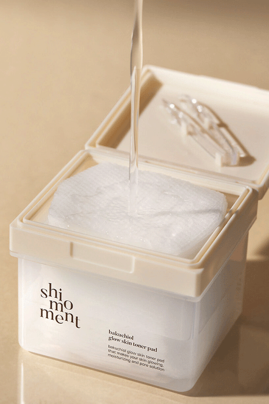 shimoment Bakuchiol Glow Skin Toner Pad