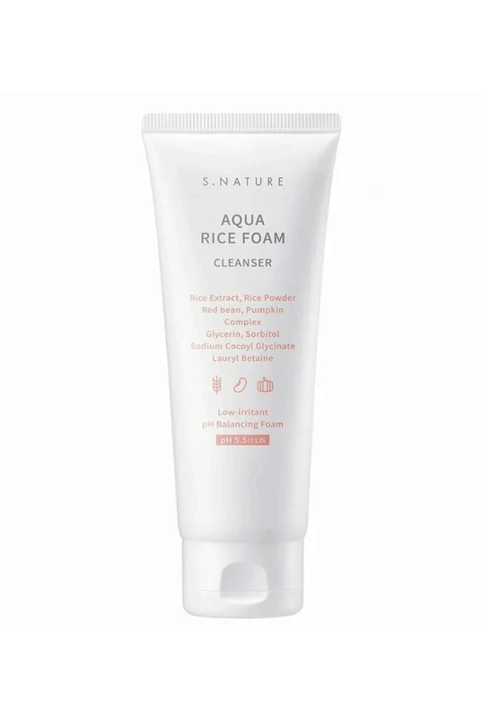 S.NATURE Aqua Rice Foam Cleanser