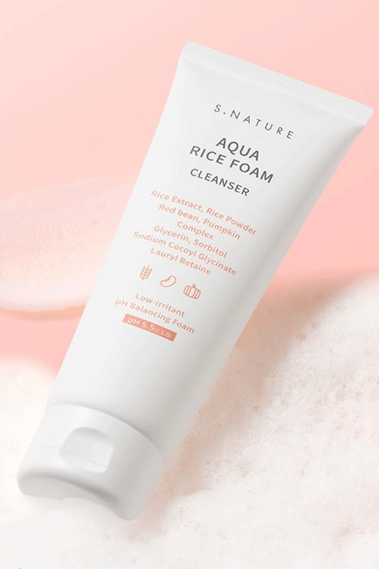 S.NATURE Aqua Rice Foam Cleanser