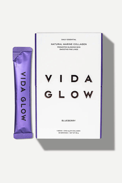 Vida Glow Blueberry Natural Marine Collagen Powder