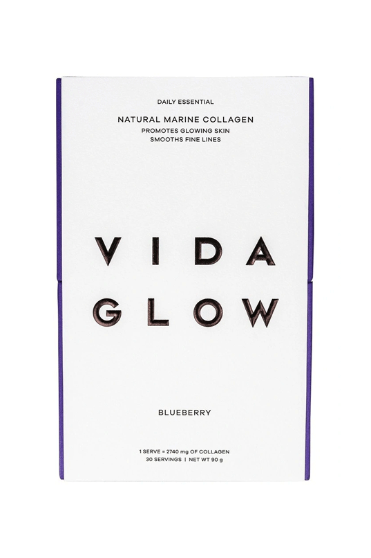 Vida Glow Blueberry Natural Marine Collagen Powder
