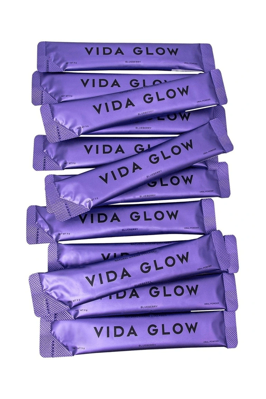 Vida Glow Blueberry Natural Marine Collagen Powder