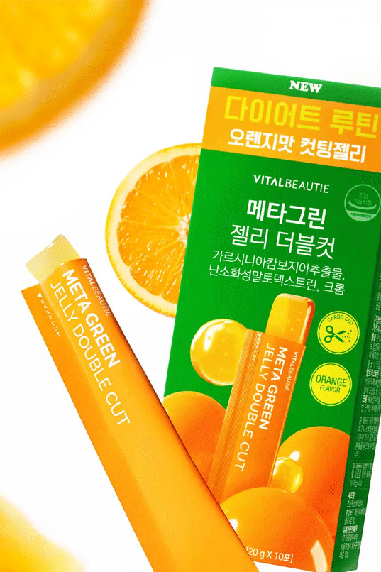 VITALBEAUTIE Meta Green Double Cut Jelly (10 Sticks)