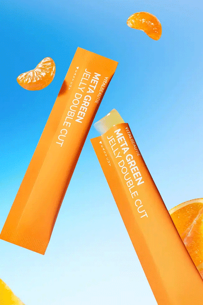 VITALBEAUTIE Meta Green Double Cut Jelly (10 Sticks)