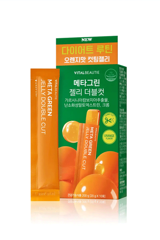 VITALBEAUTIE Meta Green Double Cut Jelly (10 Sticks)