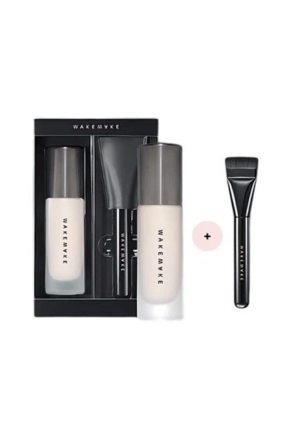 WAKEMAKE Water Velvet Cover Foundation SPF38/PA++ (Brush Set)