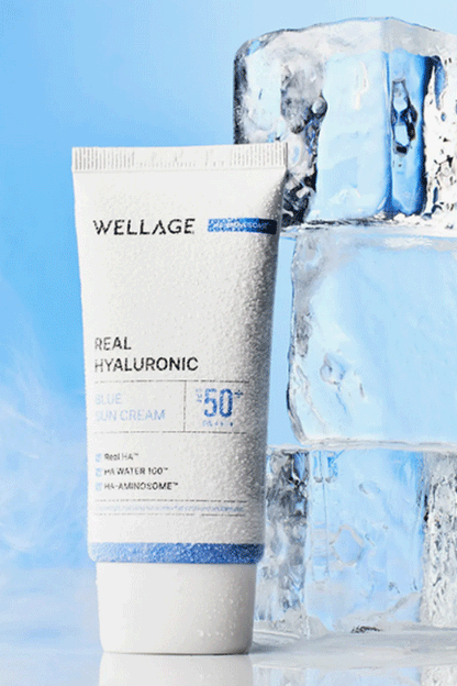 WELLAGE Real Hyaluronic Blue Sun Cream